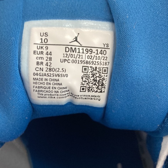 Jordan 1 low SE true blue mens size 10 and 11 - Picture 8 of 8
